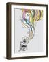 Retro Gramophone-bioraven-Framed Art Print