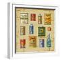 Retro Grocery Set-Oleg Iatsun-Framed Art Print