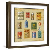 Retro Grocery Set-Oleg Iatsun-Framed Art Print