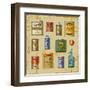 Retro Grocery Set-Oleg Iatsun-Framed Art Print