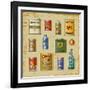 Retro Grocery Set-Oleg Iatsun-Framed Art Print