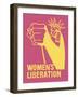 Retro history print features the sentiment underlying Women's Liberation Movement.-Vernon Lewis Gallery-Framed Art Print