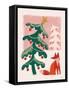 Retro Holiday III-Janelle Penner-Framed Stretched Canvas