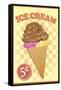 Retro Ice Cream-null-Framed Stretched Canvas