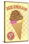 Retro Ice Cream-null-Stretched Canvas