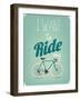 Retro Illustration Bicycle-Melindula-Framed Art Print