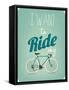 Retro Illustration Bicycle-Melindula-Framed Stretched Canvas