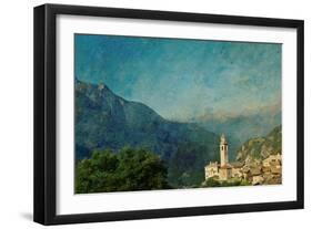 Retro Image of a Pastoral Scene-nagib-Framed Art Print