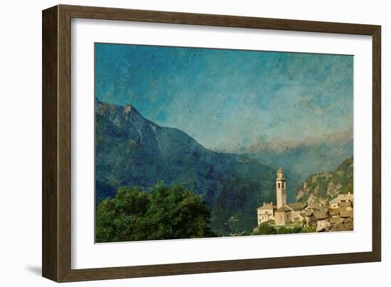 Retro Image of a Pastoral Scene-nagib-Framed Premium Giclee Print