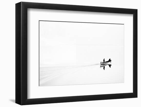 Retro Image of Fishermen in High Key-Ludmila Yilmaz-Framed Photographic Print