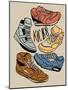 Retro Kicks Mute Colored-Milli Villa-Mounted Art Print