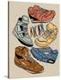 Retro Kicks Mute Colored-Milli Villa-Stretched Canvas