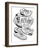 Retro Kicks-Milli Villa-Framed Art Print