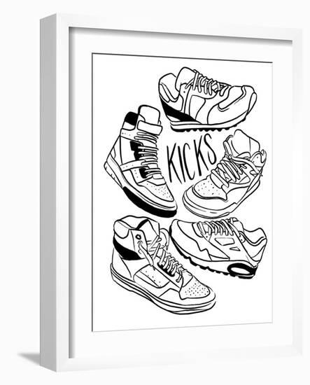 Retro Kicks-Milli Villa-Framed Art Print