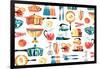 Retro Kitchen 2-null-Framed Giclee Print