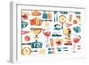 Retro Kitchen 2-null-Framed Giclee Print