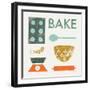 Retro Kitchen II-Becky Thorns-Framed Art Print