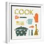 Retro Kitchen III-Becky Thorns-Framed Art Print