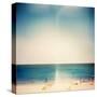 Retro Medium Format Photo. Sunny Day On The Beach. Grain, Blur Added As Vintage Effect-donatas1205-Stretched Canvas