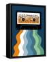 Retro Mixtape & Vinyl I-Laura Marr-Framed Stretched Canvas