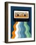 Retro Mixtape & Vinyl I-Laura Marr-Framed Art Print