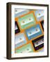 Retro Mixtape & Vinyl II-Laura Marr-Framed Art Print