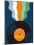 Retro Mixtape & Vinyl III-Laura Marr-Mounted Art Print