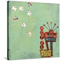 Retro Motel-Jan Weiss-Stretched Canvas