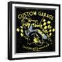 Retro Motorcycle Race-bazzier-Framed Premium Giclee Print