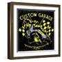 Retro Motorcycle Race-bazzier-Framed Art Print