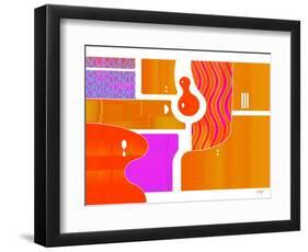 Retro Nouveau Background XLIII-Fernando Palma-Framed Giclee Print