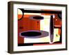 Retro Nouveau Background XLIV-Fernando Palma-Framed Giclee Print