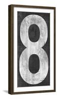 Retro Numbers - Eight-Tom Frazier-Framed Giclee Print