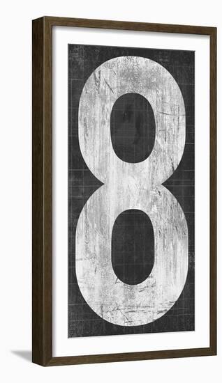 Retro Numbers - Eight-Tom Frazier-Framed Giclee Print