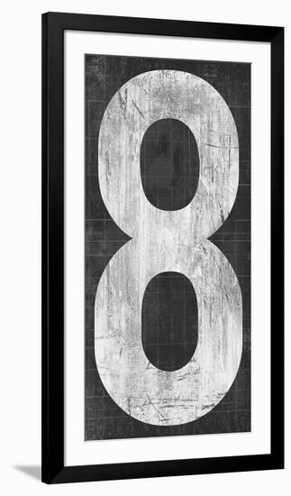 Retro Numbers - Eight-Tom Frazier-Framed Giclee Print