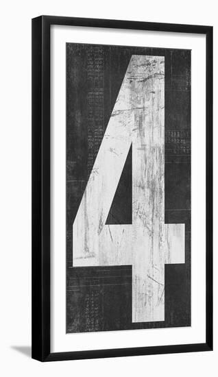 Retro Numbers - Four-Tom Frazier-Framed Giclee Print