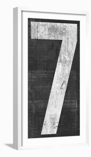 Retro Numbers - Seven-Tom Frazier-Framed Giclee Print