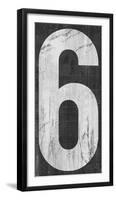 Retro Numbers - Six-Tom Frazier-Framed Giclee Print