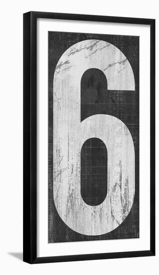 Retro Numbers - Six-Tom Frazier-Framed Giclee Print