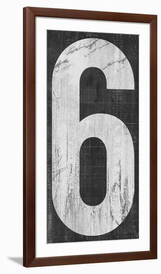 Retro Numbers - Six-Tom Frazier-Framed Giclee Print