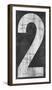 Retro Numbers - Two-Tom Frazier-Framed Giclee Print