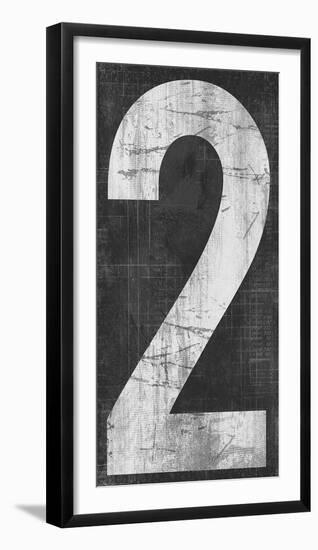 Retro Numbers - Two-Tom Frazier-Framed Giclee Print