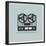 Retro Open Reel Tape Deck Stereo Recorder Player Vector-Viktorus-Framed Art Print