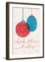 Retro Ornament V Red-Becky Thorns-Framed Art Print