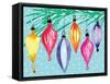 Retro Ornaments-Sara Berrenson-Framed Stretched Canvas