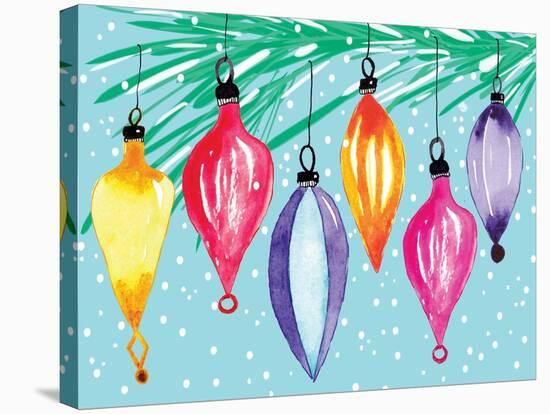 Retro Ornaments-Sara Berrenson-Stretched Canvas