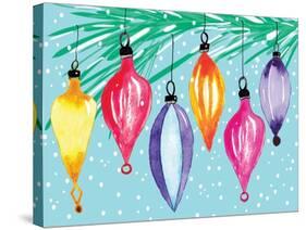 Retro Ornaments-Sara Berrenson-Stretched Canvas