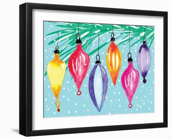 Retro Ornaments-Sara Berrenson-Framed Art Print