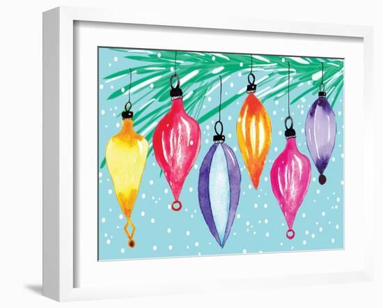 Retro Ornaments-Sara Berrenson-Framed Art Print