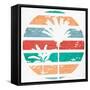 Retro Palm 1-Ann Bailey-Framed Stretched Canvas